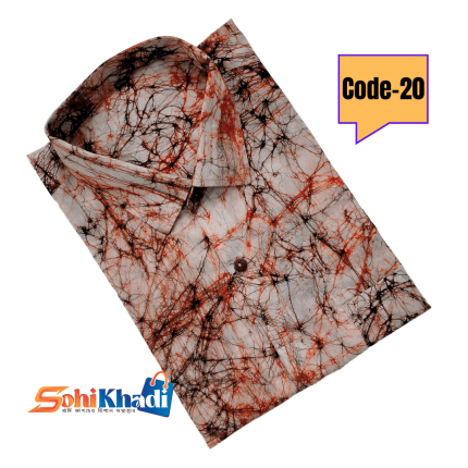 batik half shirt