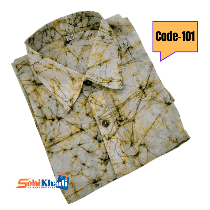 batik half shirt