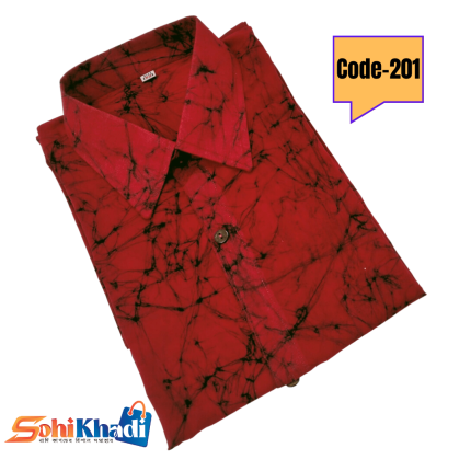 batik half shirt