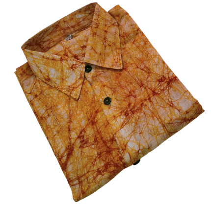 batik half shirt
