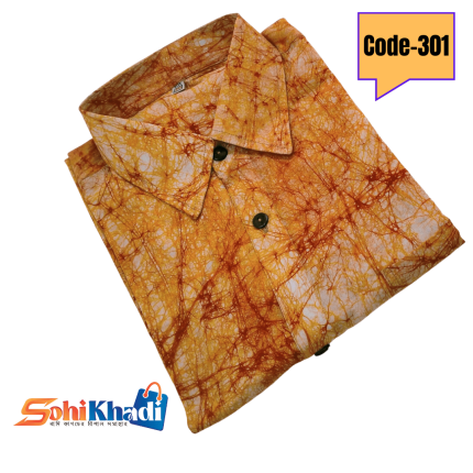 batik half shirt