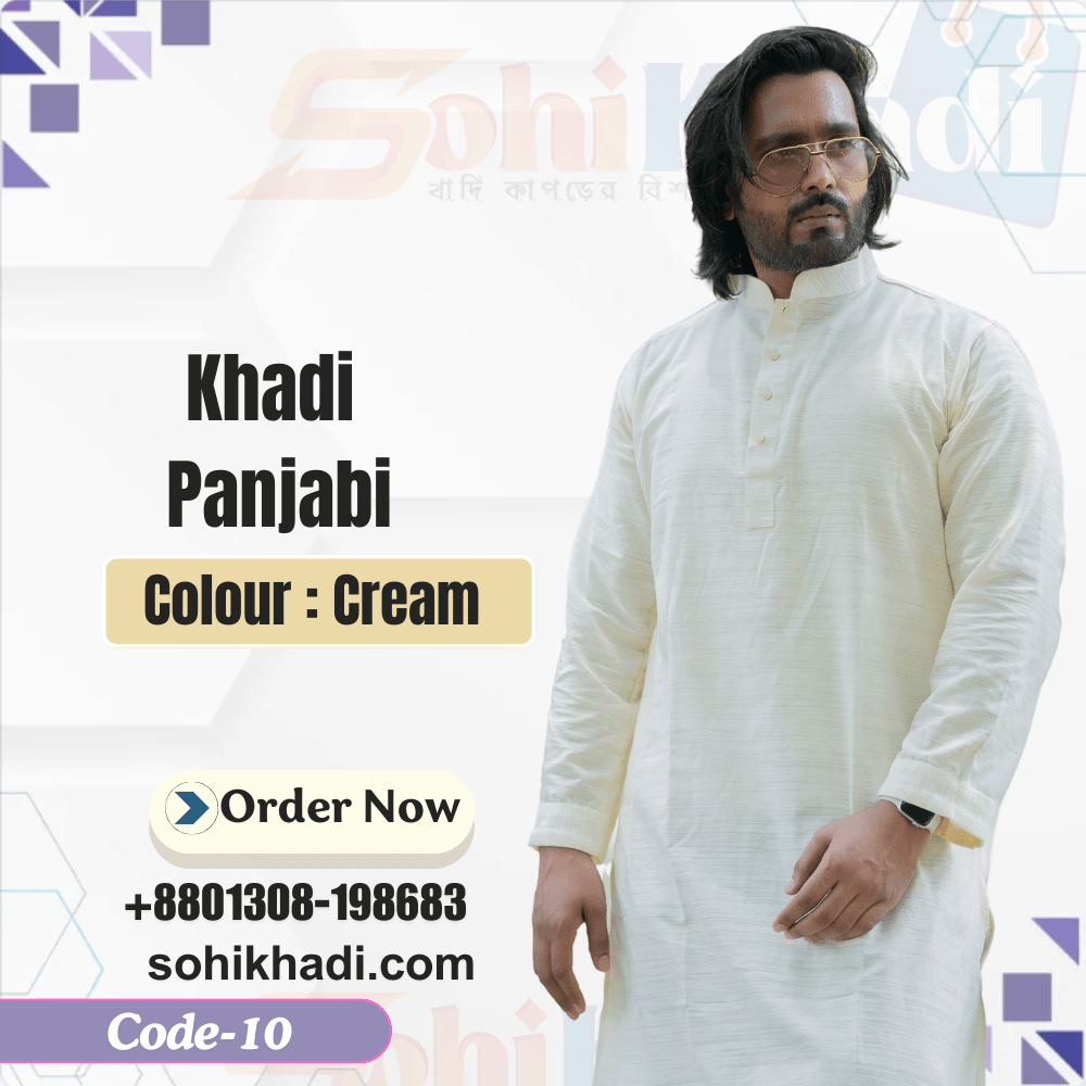 khadi Panjabi for men code 10